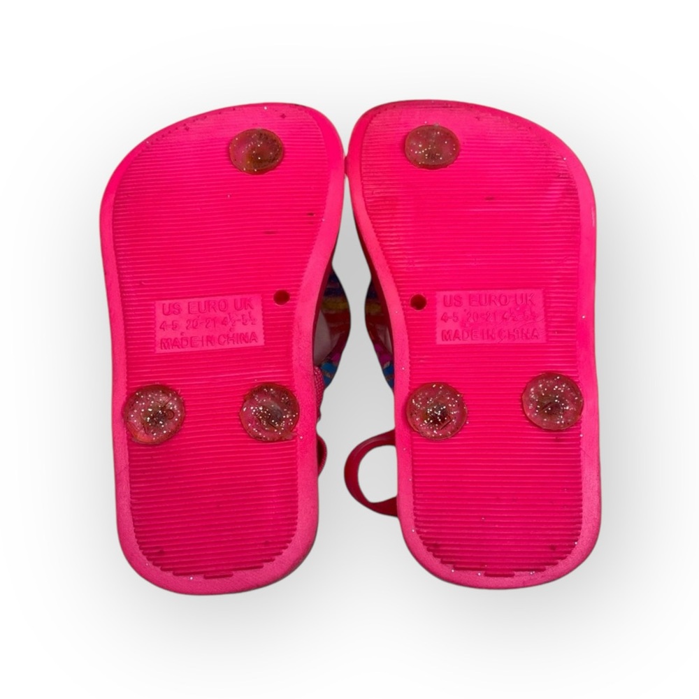 Capelli NY ㋛ Slingback Flip Flop Rainbow Glitter Sandals ㋛ Fuchsia ㋛ Size 4 / 5 - Picture 11 of 16